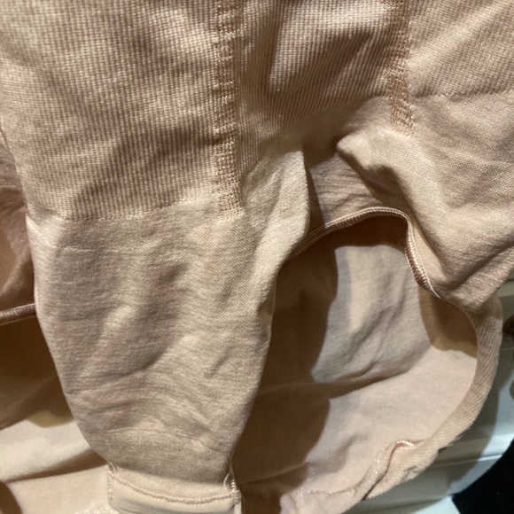 Spandex slimmer and shine open bust bodysuit large natural mood - Picture 4 of 5